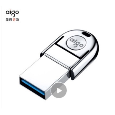 u盤/存儲類配件 愛國者(aigo)64GB  TYPE-C USB3.1手機優(yōu)盤 U351高速讀寫款 雙接口手機電腦用