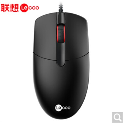 鼠標/鍵盤/屏幕/數(shù)據(jù)線類 聯(lián)想(Lecoo)103鼠標有線辦公家用商務靜音便攜式臺式電腦筆記本通用游戲電競外設人體工學設計usb外接