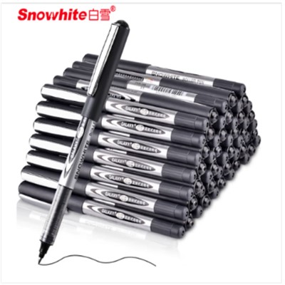 白雪/SNOWHITE BX-155 書寫用筆類用具 中性筆0.5mm子彈頭黑色 12支/盒