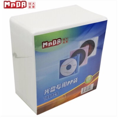 銘大金碟/MNDA 光盤庫 100PCS 光盤環(huán)保雙面裝PP袋 加厚裝 100片/包
