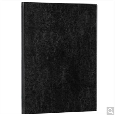 得力 DL-045 薄本冊(cè) A4黑色皮面筆記本160張/本 可定制logo文字