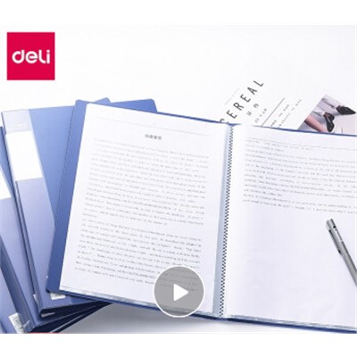 得力 DL-053 文件夾 A4/100頁大容量資料冊 文件冊